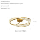 GobekUsa DNA Spiral Crystal Chandelier LED Ring Design for Luxury Living Room