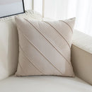 GobekUsa Hand Pleat Embroidered Cushions 30x50/45x45cm Beige Pink Nordic Style Pillowcase