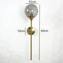GobekUsa Gold Glass Wall Lamp LED Light for Kitchen Bathroom Mirror Indoor Lighting