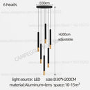 GobekUsa Black Gold Pendant Lamp: Modern Nordic Designer LED Indoor Lighting