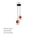 GobekUsa Cement Planet Chandelier Hanging Lamp for Dining Room & Bedroom