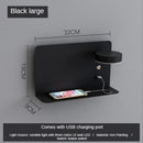 GobekUsa LED Shelf Wall Lamp with USB Charging Port & Switch