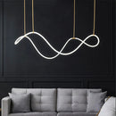 GobekUsa Lines Chandelier: Modern Designer Lighting for Living Room, Dining, and Bar