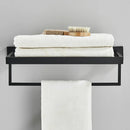 GobekUsa Black Towel Rack Bar 40cm SUS304 Modern Gold Cloth Holder Wall Mounted