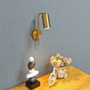 GobekUsa Golden LED Reading Wall Lamp, Modern Minimalist Bedside Wall Light