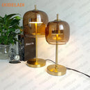GobekUsa Gold Glass LED Desk Lamp for Modern Luxury Home Decor