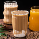 GobekUsa Glass Coffee Mug Set for Tea, Beer, Juice - Heat-Resistant Transparent Cups