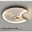 GobekUsa Astronaut Moon Acrylic Ceiling Lamp: Modern Lighting for Home, Office, and Cafe