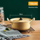 GobekUsa Korean Ramen Cooking Pot Double Ear Soup Pot - Gas Stove Compatible, Home Kitchen