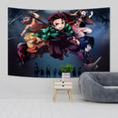 GobekUsa Demons Slayer Anime Cloth Wall Tapestry Room Decor