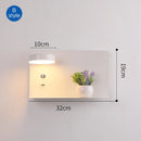 GobekUsa LED Wall Lights with Switch, USB Charging Interface for Bedroom, Living Room Decoration