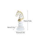 GobekUsa Chess Figurines: 30cm International Chess Set for Home Decor
