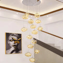 Modern Glass Staircase Pendant Chandelier