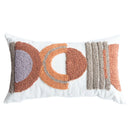 GobekUsa Half-circle Tufted Cotton Canvas Embroidery Throw Pillow Cover - Modern & Stylish