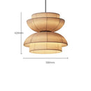 GobekUsa Japanese Wabi Sabi Fabric Pendant Light: Traditional and Creative Lighting for Dining Room