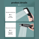 GobekUsa Black High Pressure Rainfall Shower Head with Bracket and Water Saving Nozzle