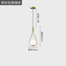 GobekUsa Gold Iron Pendant Lamp with Glass Ball Drops for Bedroom Lighting