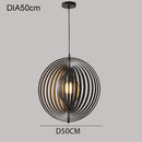 GobekUsa Japanese Moon Pendant Light Wood Chandelier for Home Decoration