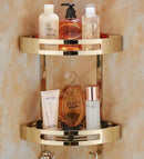 GobekUsa Gold Stainless Steel Bathroom Corner Shelf – Rose Gold Shower Caddy