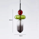 GobekUsa Candy Glass Ceiling Hanging Chandelier for Loft Living Room