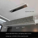 GobekUsa Crystal LED Pendant Light: Luxury Steel Hanging Lamp for Modern Foyer, Dining Room