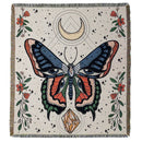 GobekUsa Boho Floral Cotton Blanket - Soft Bedspread for Beds, Sofa & Living Room