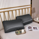 GobekUsa Imitation Silk Elastic Band Pillowcase Queen King Size Smooth Satin Luxury Bedding