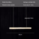 GobekUsa Crystals Pendant Lights: Modern Dimmable Chandelier for Luxury Living Room, Dining, Bedroom