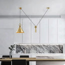 GobekUsa Adjustable Linear Pendant Lights for Home, Bar & Restaurant Decor