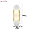 GobekUsa Jade Stone Wall Sconce Light Fixtures for Bedroom Living Room Hotel Decor
