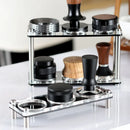 GobekUsa Acrylic Coffee Bar Utensil Rack & Powder Press Set