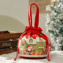 GobekUsa Christmas Eve Apple Bag: Festive Handheld Gift Bag for Santa Candy 和 Children