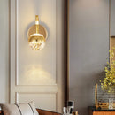 GobekUsa Gold Crystal Bubble Wall Sconce Light for Home Bedroom Decor