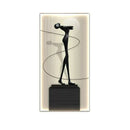 Abstract Figure Luminous Canvas Painting Wall Lamps by GobekUsa