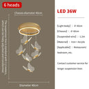 GobekUsa Butterfly Chandelier: Nordic Staircase Pendant Lamp for Living Room Ceiling Light