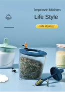 GobekUsa ABS Spice Jar Set with Spoon for Salt Sugar Pepper Powder