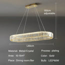 GobekUsa Crystal Pendant Chandelier Modern LED Ceiling Light Fixture