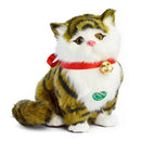 GobekUsa Cat Dog Plush Ornaments Dolls for Home Decor & TV, Realistic Pet Figurines