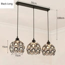 GobekUsa Crystal Triple Pendant Lamp: Modern Nordic Design for Dining Room, Bedroom, Bar Counter