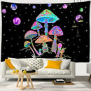 GobekUsa Cartoon Planet Mushroom Tapestry Wall Hanging for Psychedelic Room Decor