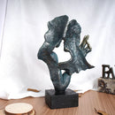 GobekUsa Loving Couple Resin Statue for Interior Decor and Valentine's Day Gift