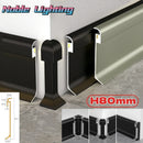 GobekUsa LED Skirting Line Aluminum Profile for Stylish Backlighting, Stair Lighting & Wall Trim