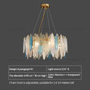 GobekUsa Glass Chandelier Light for Living Room, Bedroom, Dining: Luxury Art Designer Lighting