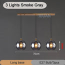 GobekUsa Industrial Glass Pendant Light for Dining Table, Kitchen, Bar, Office - E27