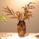 GobekUsa Green Sea Cucumber Glass Vase Terrarium for Home Decoration