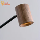 GobekUsa Black Walnut Swing Arm Wall Lamp with Switch | Minimalist Design for Home Decor