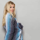 GobekUsa Handwoven Mexican Blanket - Multicolor Geometry Beach Shawl