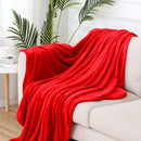 GobekUsa Cozy Flannel Warm Blanket: Soft Plush Coral Fleece Bed Cover & Shawl