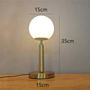 GobekUsa Glass Ball LED Table Lamp Simple Nordic Design Elegant Bedroom Decor