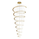GobekUsa Crystal Duplex Ring Pendant Light Chandelier